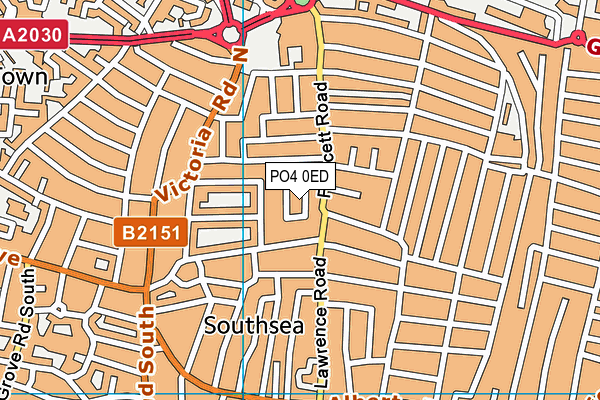 PO4 0ED map - OS VectorMap District (Ordnance Survey)