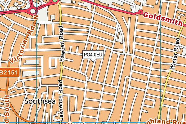 PO4 0EU map - OS VectorMap District (Ordnance Survey)