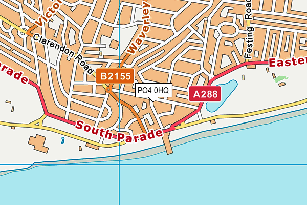 PO4 0HQ map - OS VectorMap District (Ordnance Survey)