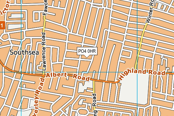PO4 0HR map - OS VectorMap District (Ordnance Survey)