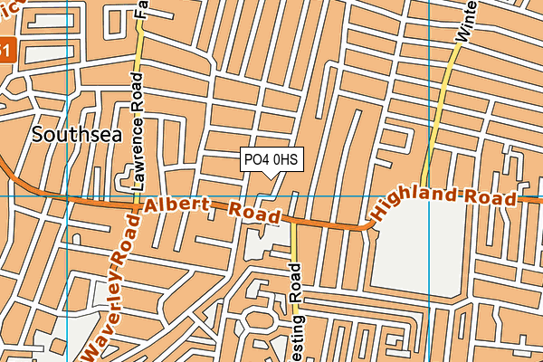 PO4 0HS map - OS VectorMap District (Ordnance Survey)