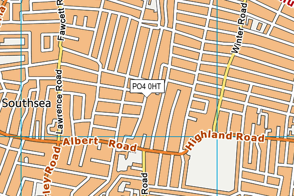 PO4 0HT map - OS VectorMap District (Ordnance Survey)