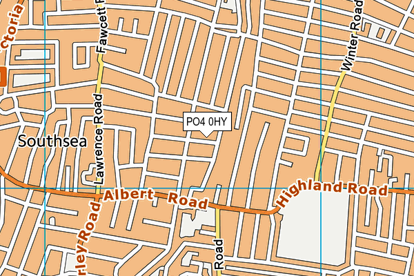 PO4 0HY map - OS VectorMap District (Ordnance Survey)