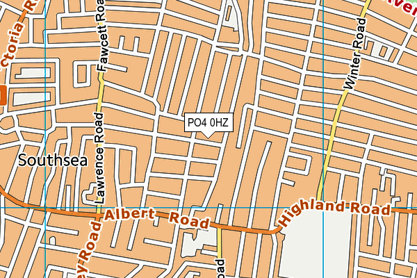 PO4 0HZ map - OS VectorMap District (Ordnance Survey)