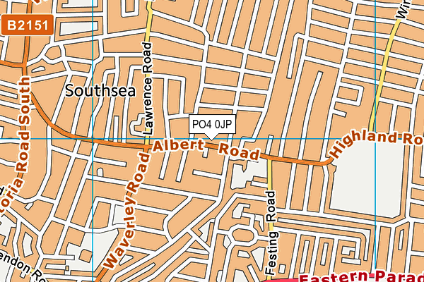 PO4 0JP map - OS VectorMap District (Ordnance Survey)