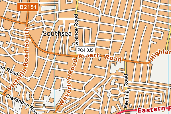 PO4 0JS map - OS VectorMap District (Ordnance Survey)