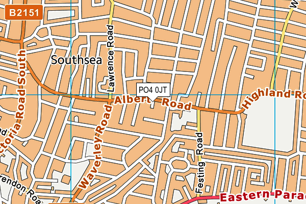 PO4 0JT map - OS VectorMap District (Ordnance Survey)