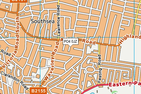 PO4 0JZ map - OS VectorMap District (Ordnance Survey)