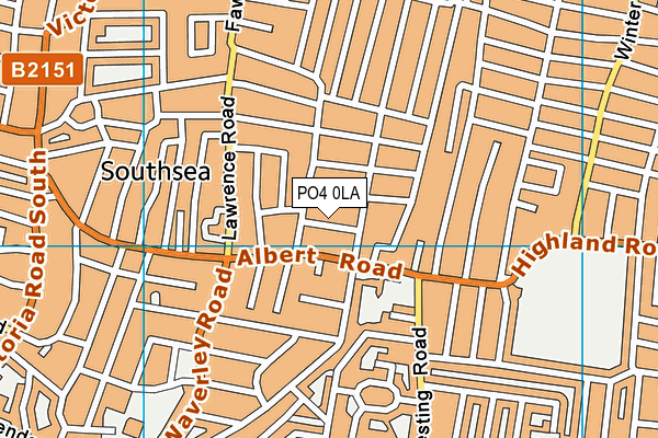 PO4 0LA map - OS VectorMap District (Ordnance Survey)