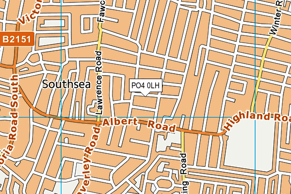 PO4 0LH map - OS VectorMap District (Ordnance Survey)