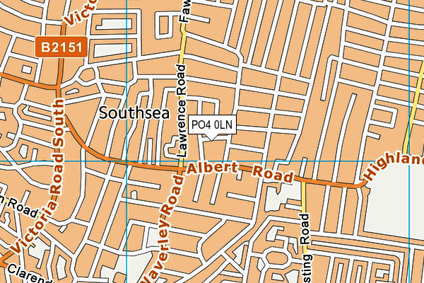 PO4 0LN map - OS VectorMap District (Ordnance Survey)