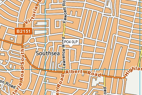 PO4 0LP map - OS VectorMap District (Ordnance Survey)