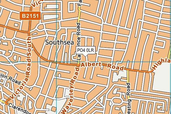 PO4 0LR map - OS VectorMap District (Ordnance Survey)