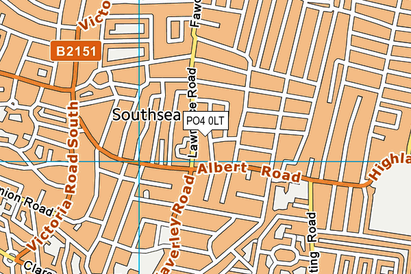 PO4 0LT map - OS VectorMap District (Ordnance Survey)