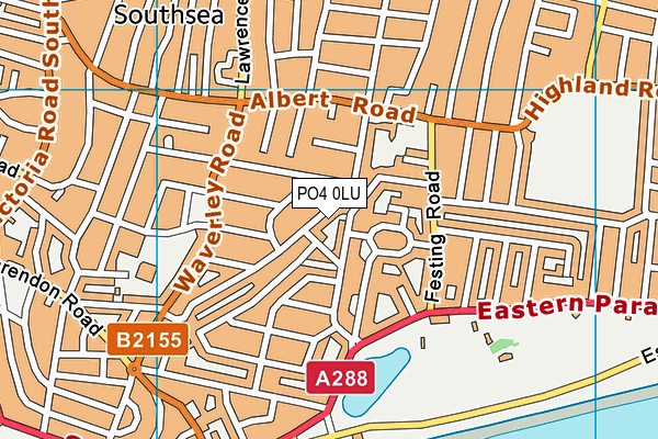 PO4 0LU map - OS VectorMap District (Ordnance Survey)