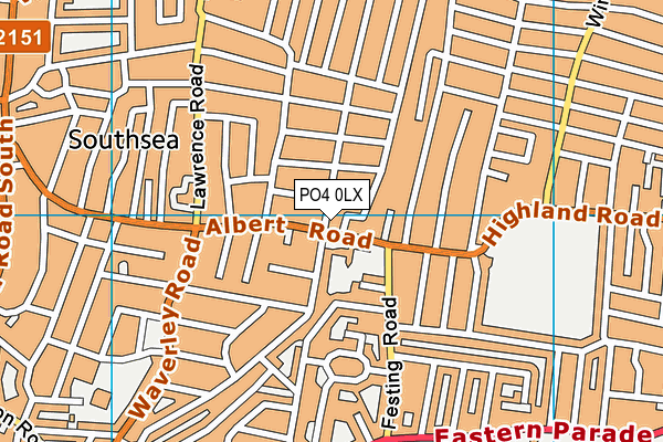 PO4 0LX map - OS VectorMap District (Ordnance Survey)