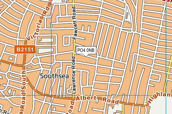 PO4 0NB map - OS VectorMap District (Ordnance Survey)