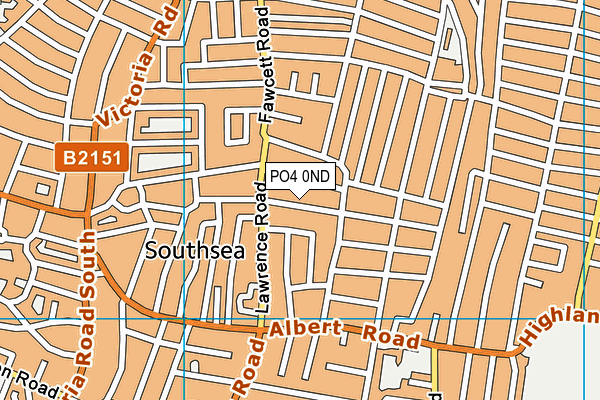 PO4 0ND map - OS VectorMap District (Ordnance Survey)