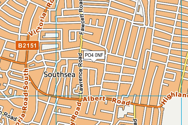 PO4 0NF map - OS VectorMap District (Ordnance Survey)