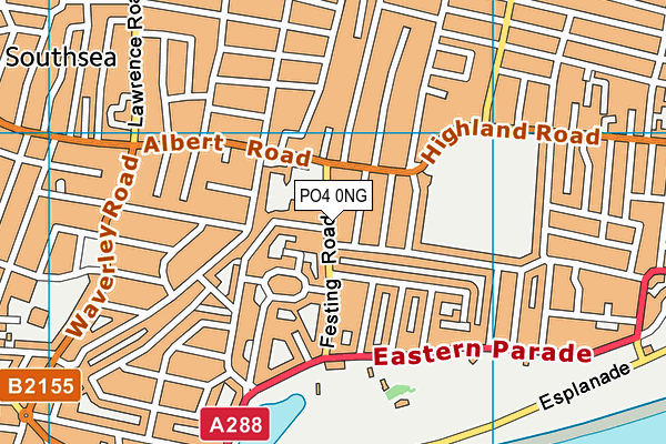 PO4 0NG map - OS VectorMap District (Ordnance Survey)