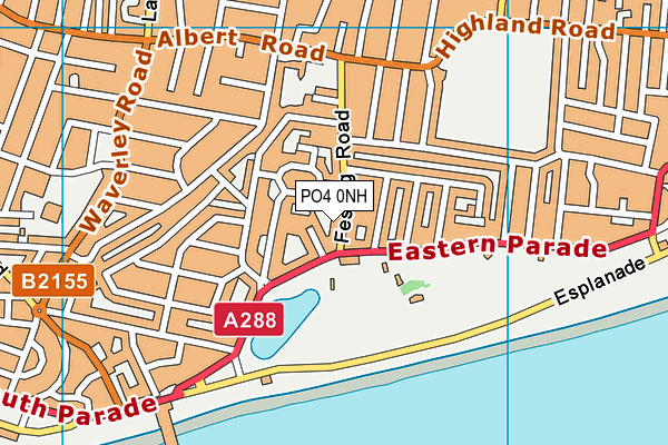 PO4 0NH map - OS VectorMap District (Ordnance Survey)