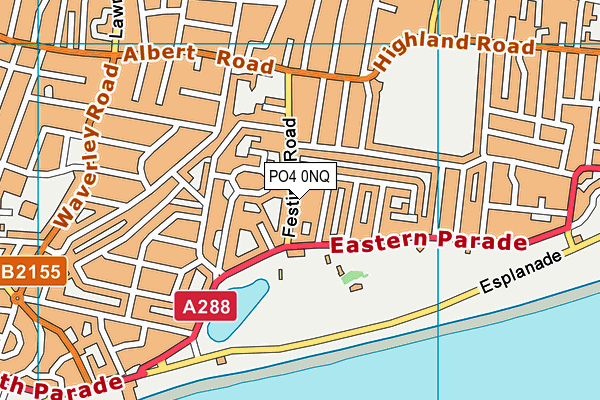 PO4 0NQ map - OS VectorMap District (Ordnance Survey)