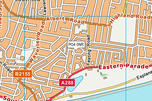 PO4 0NR map - OS VectorMap District (Ordnance Survey)