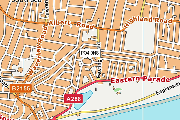 PO4 0NS map - OS VectorMap District (Ordnance Survey)