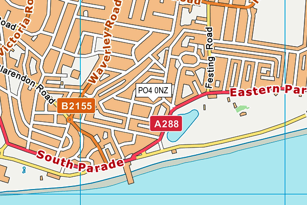 PO4 0NZ map - OS VectorMap District (Ordnance Survey)