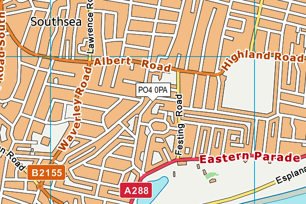 PO4 0PA map - OS VectorMap District (Ordnance Survey)