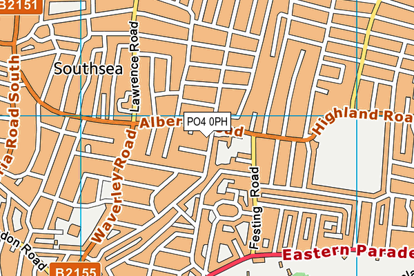 PO4 0PH map - OS VectorMap District (Ordnance Survey)