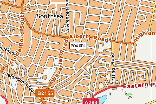 PO4 0PJ map - OS VectorMap District (Ordnance Survey)