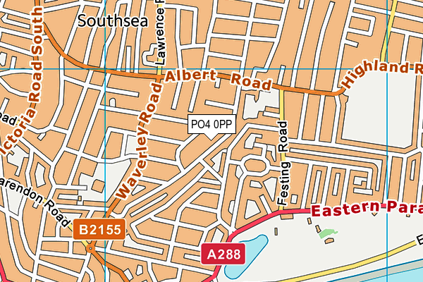 PO4 0PP map - OS VectorMap District (Ordnance Survey)