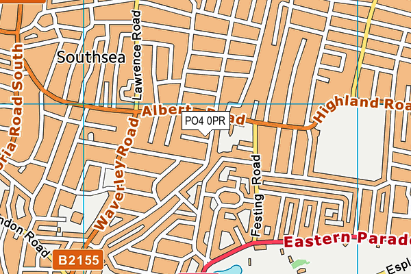 PO4 0PR map - OS VectorMap District (Ordnance Survey)