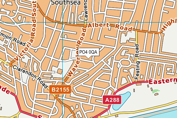 PO4 0QA map - OS VectorMap District (Ordnance Survey)