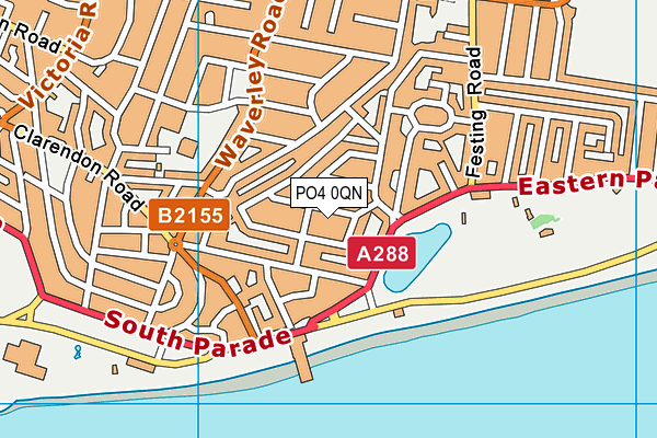 PO4 0QN map - OS VectorMap District (Ordnance Survey)