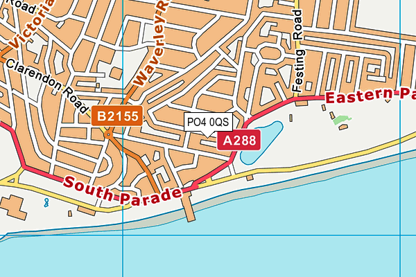 PO4 0QS map - OS VectorMap District (Ordnance Survey)