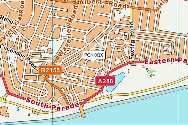 PO4 0QX map - OS VectorMap District (Ordnance Survey)