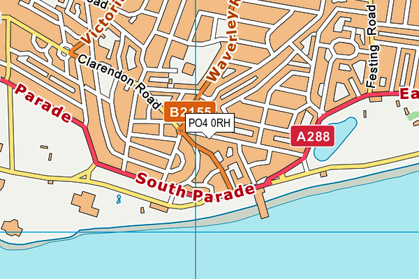 PO4 0RH map - OS VectorMap District (Ordnance Survey)