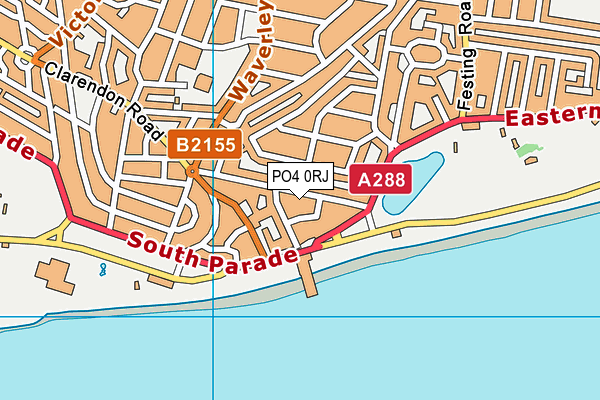 PO4 0RJ map - OS VectorMap District (Ordnance Survey)