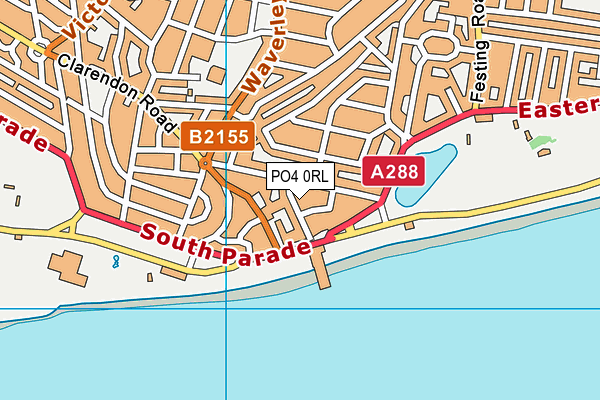 PO4 0RL map - OS VectorMap District (Ordnance Survey)