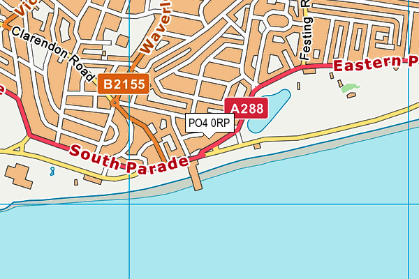 PO4 0RP map - OS VectorMap District (Ordnance Survey)