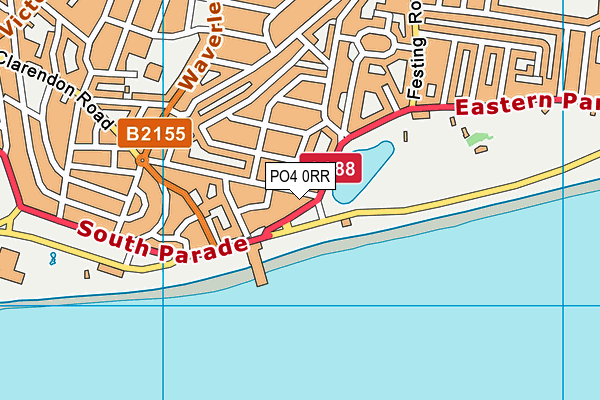 PO4 0RR map - OS VectorMap District (Ordnance Survey)