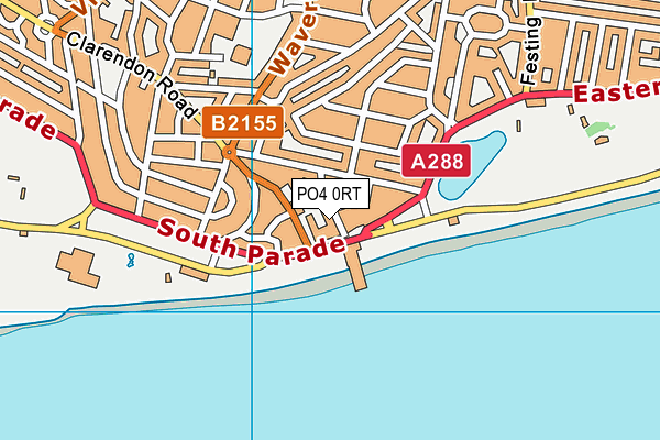 PO4 0RT map - OS VectorMap District (Ordnance Survey)