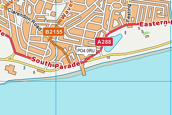 PO4 0RU map - OS VectorMap District (Ordnance Survey)