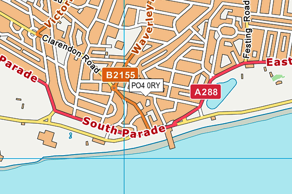 PO4 0RY map - OS VectorMap District (Ordnance Survey)