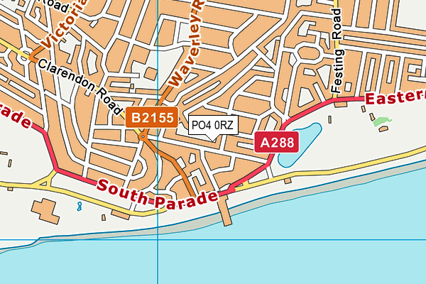 PO4 0RZ map - OS VectorMap District (Ordnance Survey)