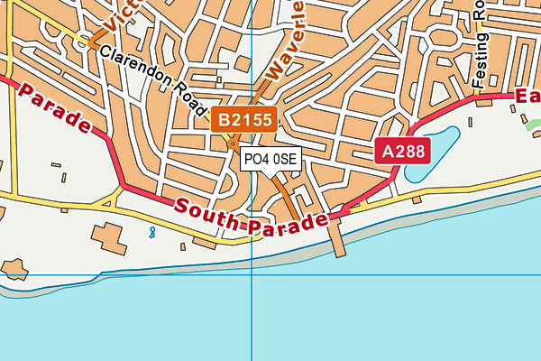 PO4 0SE map - OS VectorMap District (Ordnance Survey)