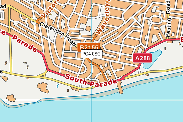 PO4 0SG map - OS VectorMap District (Ordnance Survey)