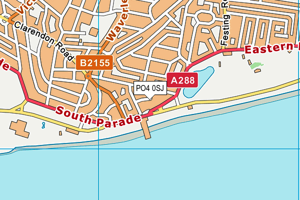 PO4 0SJ map - OS VectorMap District (Ordnance Survey)